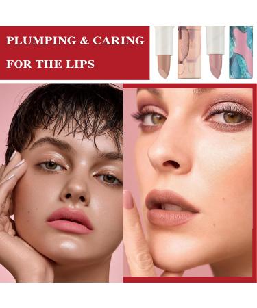 2PCS Mini Capsule Pills Lipstick Set Matte Lip Stain Long Lasting Waterproof Lip Gloss Kit Pill Shaped Lipstick Lip Balm Suit for Women Girls(02+04) - Buy Online on GoSupps.com