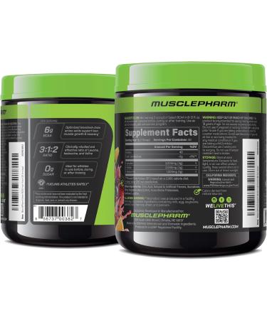 MusclePharm Essentials BCAA Powder, Pre & Post Workout Recovery Drink, Supports Muscle Recovery & Energy, Essential Amino Acids, 30 Serv, Fruit Punch - Buy Online on GoSupps.com