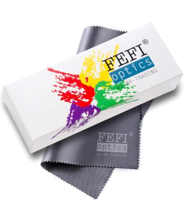 Buy FEFI Hardcase Glasses Case with Matching Microfiber Cloth - White | Durable & Stylish Eyewear Protection - Buy Online on GoSupps.com