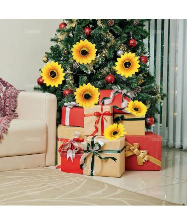 AUEAR 12 PCS Sunflower Alligator Clips - 3.9 inch Flower Hair Clip Barrettes for Women & Girls - Buy Online on GoSupps.com