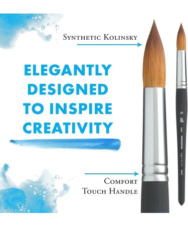 Princeton Aqua Elite 4850 Synthetic Kolinsky Round Watercolor Paint Brush - Size 20 - Buy Online on GoSupps.com