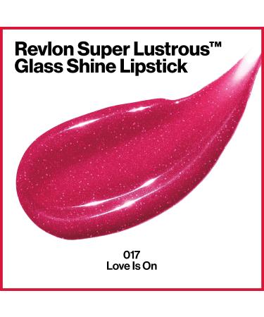 REVLON Super Lustrous Glass Shine Lipstick Love Is On 017 - 0.15 oz Moisturizing Lip Color with Aloe, Hyaluronic Acid, and Rose Quartz - Long-Lasting Lipstick for Flawless Shine - Buy Online on GoSupps.com