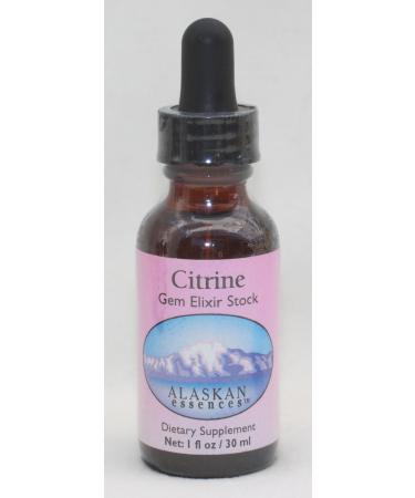 Alaskan Essences Citrine Gem Elixir 1 oz Size