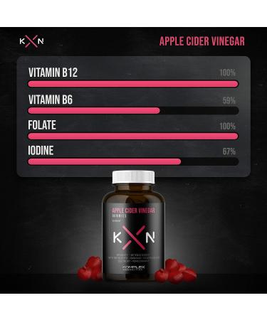 Organic Apple Cider Vinegar Capsules for Improved Digestion & Detox | 60 Vegan Pills with Ginger & Cayenne - Buy Online on GoSupps.com