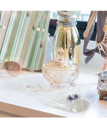 Clear PVC Jewelry Bags - Self Seal Zipper Pouches for Rings, Earrings, and More (180 Pieces) - Buy Online on GoSupps.com