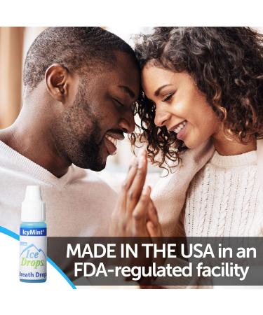 Ice Drops | Flavored Breath Drops - Instant Fresh Breath Sugar Free Fat Free - 3.2mL Droppers - 50 count Display (IcyMint) - Buy Online on GoSupps.com