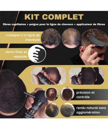 Fibre capillaire Salvathor Duran 25 g - Kit 3 unit s (poudre densifiante cheveux homme + applicateur + peigne) Blond - Buy Online on GoSupps.com