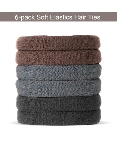 YaFex Hair Bun Maker Kit - 4 Donut Bun Makers & Accessories in Brown | Elastic Hair Ties and Bobby Pins Included - Buy Online on GoSupps.com