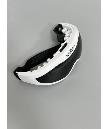 Kisffune Headworn Eyes Massage Apparatus with Visual Window and Adjustable Belt - 22 Silicone Nodes for Multifunctional Eye Massage - Buy Online on GoSupps.com