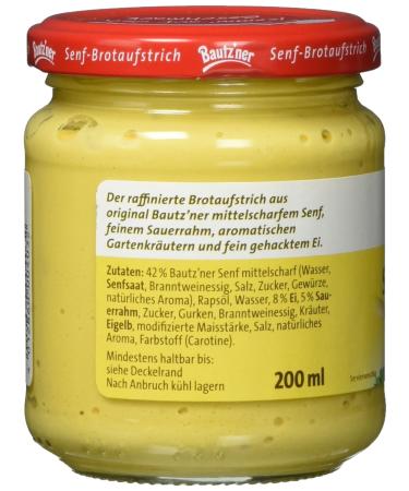 Bautzner Brot Spread Mustard Egg 200ml - Premium German Mustard for International Shipping - Buy Online on GoSupps.com