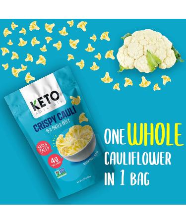 Keto Cauliflower Chips Variety Pack - Healthy Vegetable Snacks, Gluten-Free, Paleo, Vegan - 4 Pack of Cauliflower Thins for Ketogenic Diet - Buy Online on GoSupps.com