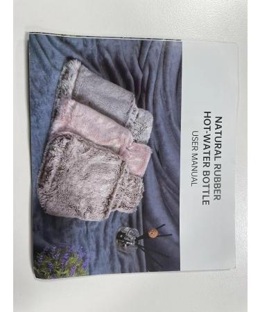 BOLEi 2L Hot Water Bottle with Cosy Faux Fur Cover - Leakproof Large Hot Water Bag for Pain Relief & Warmth - Ideal for Women, Seniors & Children - Blue - Buy Online on GoSupps.com