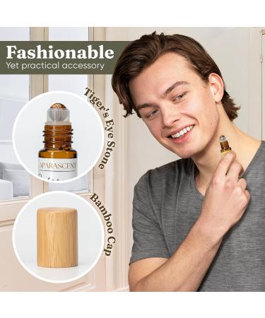 Men's Frank & Myrrh Essential Oil Natural Cologne Roll-On & Aromatherapy - Scents of Sweet Tobacco Vanilla Spicy Wood & Incense - Essential Oils for Men. Gentlemen's Scent - Buy Online on GoSupps.com