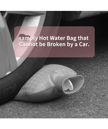 Samply 2L Hot Water Bottle with Soft Cover for Neck & Shoulder Pain Relief - Hot/Cold Therapy Hand & Feet Warmer in Pink/Light Pink - Buy Online on GoSupps.com