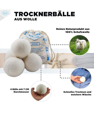 Home DEPT 100% Sheep Wool Dryer Balls | Faster Drying & Softer Laundry | Eco-Friendly Laundry Solution - Buy Online on GoSupps.com