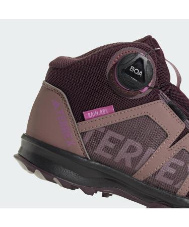 adidas Unisex Kinder Terrex Boa Mid Rain.rdy Hiking Schuhe Graue Sneakers f r Kinder (35 EU) | Shadow Maroon & Matt Purple Met Wonder Red - Buy Online on GoSupps.com