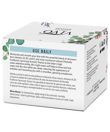 Vivo Per Lei Snow Mushroom & Peony Night Moisturizer 50g - Anti Aging & Anti Wrinkle Cream for Sensitive Skin - Shea Butter & Collagen Infused - Paraben Free - Buy Online on GoSupps.com