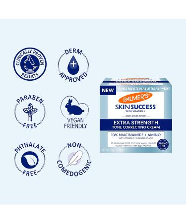Palmer's Skin Success Extra Strength Tone Correcting Face Cream 2.7 Fl Oz Dark Spot Corrector for Discoloration Age Spots and Post-Acne Marks - Buy Online on GoSupps.com
