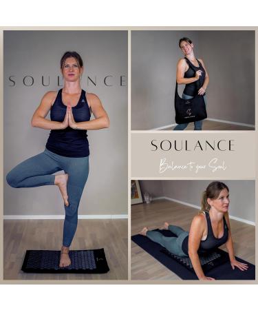 Soulance Acupressure Mat & Pillow 5-in-1 Premium Set | Coconut Fiber Massage Mat for Neck & Back Pain Relief | Includes Yoga Cloth & Carrying Bag - International Shipping Available - Buy Online on GoSupps.com