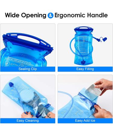 Joyhill Leak-Proof 1.5L/2L/3L Drinking Bladder with Bite Valve - Antibacterial Waterproof Water Container for Hiking Camping & Biking - Buy Online on GoSupps.com