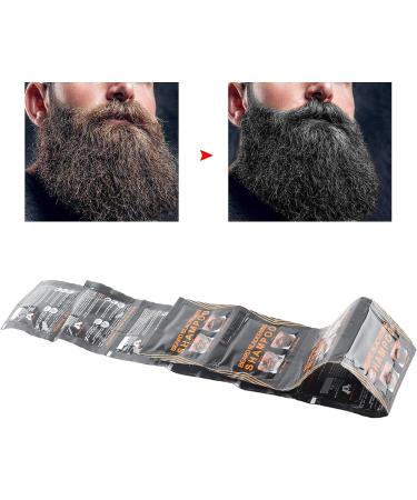 Black Beard Hair & Beard Shampoo Dye - Natural Blackening Essence for Men and Women - 5-Minute Results - 10 Pack (15ML each) - Buy Online on GoSupps.com
