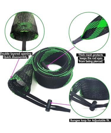 XINGHE 10PCS Fishing Rod Sleeve Socks with Lanyard - Ideal for Fly, Casting, and Sea Fishing Poles - Buy Online on GoSupps.com