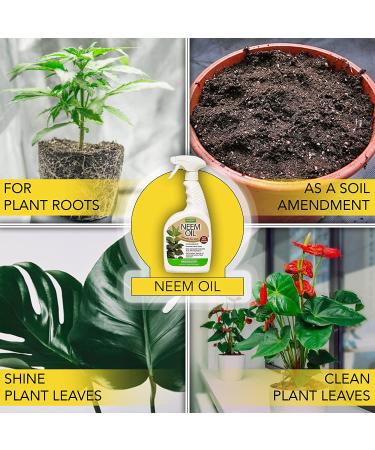Harris Neem Oil Spray for Plants - Cold Pressed 20oz (Ready to Use) - Natural Pest Control Solution - Buy Online on GoSupps.com