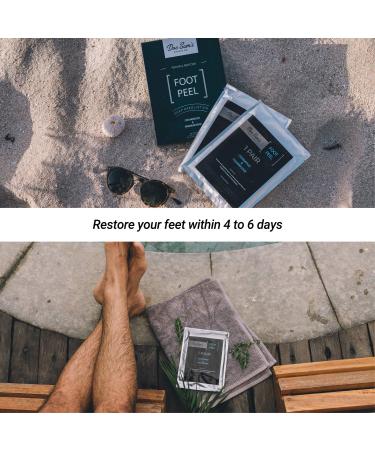 Exfoliating Foot Peel Mask 2-Pack - Natural Dead Skin Exfoliator for Soft Smooth Feet - Cracked Heel Treatment for Women and Men - Buy Online on GoSupps.com