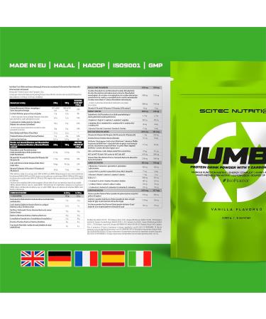 Scitec Nutrition Jumbo High-Caloric Weight Gainer 1.32 kg - Multi-Component Protein Amino Acid Matrix & Superfood Blend - Vanilla Flavor - Optimal Muscle Growth - Buy Online on GoSupps.com
