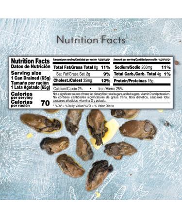 Roland Foods Smoked Petite Oysters in Oil - Wild Caught 3oz Tin (Pack of 10) - Buy Online on GoSupps.com