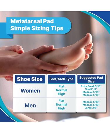 hAPad White Metatarsal Pads for Pain Relief - Small 1/4 - Pack of 6 Pairs - Buy Online on GoSupps.com