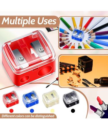 5 Pack Dual Makeup Pencil Sharpener - Eyeliner, Lip & Cosmetic Pencil Sharpener (Colorful) - Buy Online on GoSupps.com