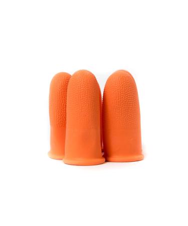 Buy Bertech Heavy Duty Finger Cots - Industrial Grade Textured Orange Reusable 14 Mil Thick Medium (300 Pieces) - RoHS Compliant - Buy Online on GoSupps.com
