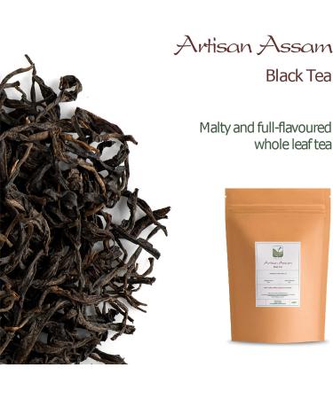 Assam Black Tea from India - Artisan Big Leaf Golden Quality - 100g - Buy Online on GoSupps.com