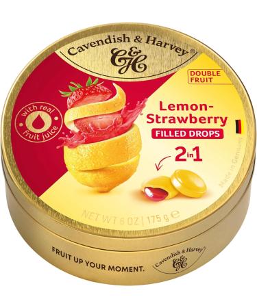  Cavendish & Harvey Cavendish & Harvey Double Fruit Drops Lemon Strawberry 9 x 175g - Buy Online on GoSupps.com