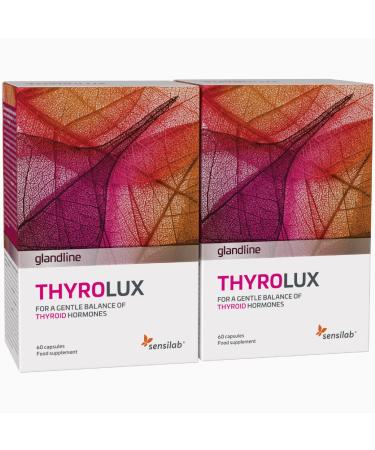 Sensilab Thyrolux - Thyroid - Iodine Tablets - L-Tyrosine Iodine Selenium Magnesium Schisandra Zinc - Nutrients and Minerals - 120 Capsules - Sensilab
