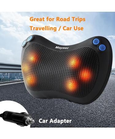 Mayetec Neck Massage Device - Shiatsu Massage Pillow with Heat for Deep Tissue Relief - Perfect for Shoulders Back & Legs - Home & Car Use - Buy Online on GoSupps.com