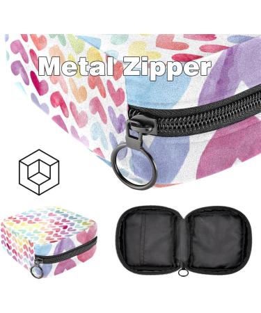 Colorful Love Heart Portable Women's Binding-Up Bags | Menstrual Cup & Tampon Bags for Teens - Buy Online on GoSupps.com