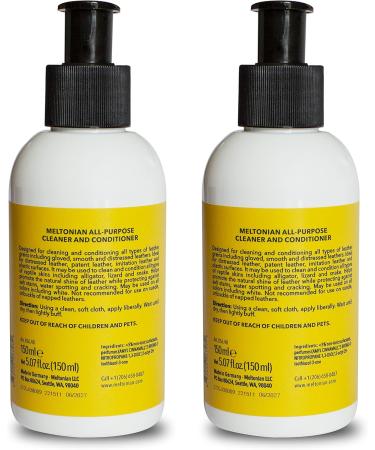 All Purpose Leather Cleaner & Conditioner - Water Repellent for Shoes Bags Furniture & Car Interiors - Set of 2 | Made in Germany | 5 Oz Each - Buy Online on GoSupps.com