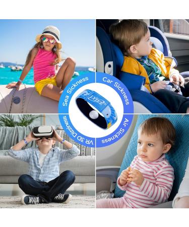 Kids Sea Sickness Wristbands - Motion Sickness Relief Bracelets - Blue & Pink - Medium 2 Pair - Buy Online on GoSupps.com