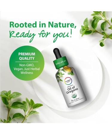 Rainbow Light Organic Oil of Oregano | 2 Fl Oz | Alcohol Free Liquid Extract | Non-GMO and Gluten Free Herbal Supplement | for Men and Women - Buy Online on GoSupps.com