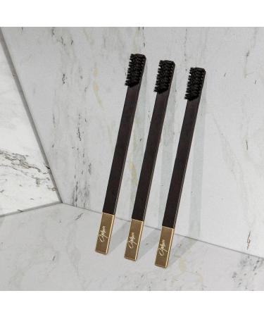 Apriori Eco-Friendly Manual Toothbrush - Soft Bristles Ergonomic Design Travel-Friendly FDA & ISO Certified - Black Gold - Buy Online on GoSupps.com