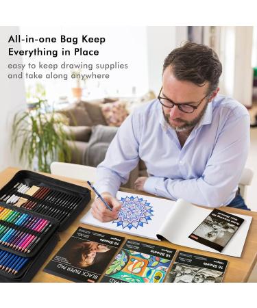 124 PCS Drawing Kit - Professional Drawing Supplies for Artists & Kids - Buy Online on GoSupps.com
