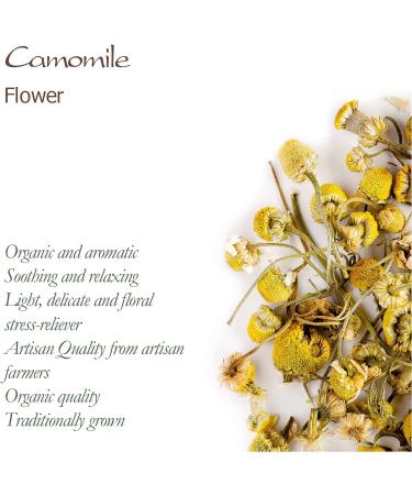 Organic Chamomile Flower Tea - Soothing & Relaxing 200g - Dried Chamomile for Ultimate Calm - International Shipping Available - Buy Online on GoSupps.com