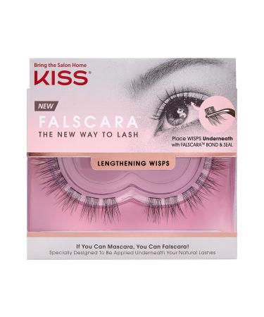 KISS FALSCARA DIY eyelash extension Extension WISPS-feather-light synthetic reusable artificial eyelash multipack with 24 mini eyelashes for authentic eyelash extension look - Buy Online on GoSupps.com