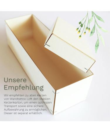 Personalized Wall Sticker Baptism Candle - Blue Cross Leaf Motif | Unique 25cm x 7cm Gift for Baptism Celebrations - Buy Online on GoSupps.com