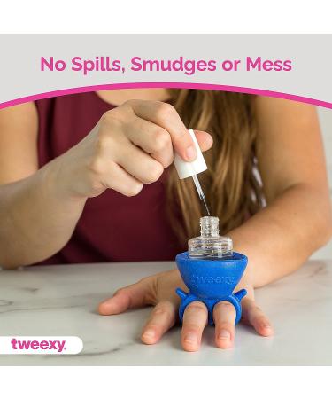 Wearable Nail Polish Holder Ring with Stand - Fingernail Painting Tools, Sapphire Night - Buy Online on GoSupps.com