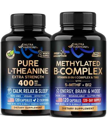 NUTRAHARMONY L-Theanine & Vitamin B Complex Methylated Capsules