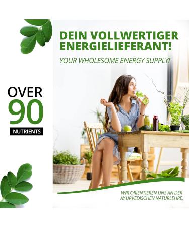 Moriveda Moringa Oleifera Tea - 100g Herbal Cut Leaf | 100% Vegan Gluten-Free & USDA Certified - Buy Online on GoSupps.com