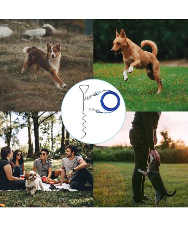 15ft Cable Leash for Dogs - Durable Tie-Out Cable for Medium & Large Dogs | Perfect for Camping & Courtyards - Buy Online on GoSupps.com